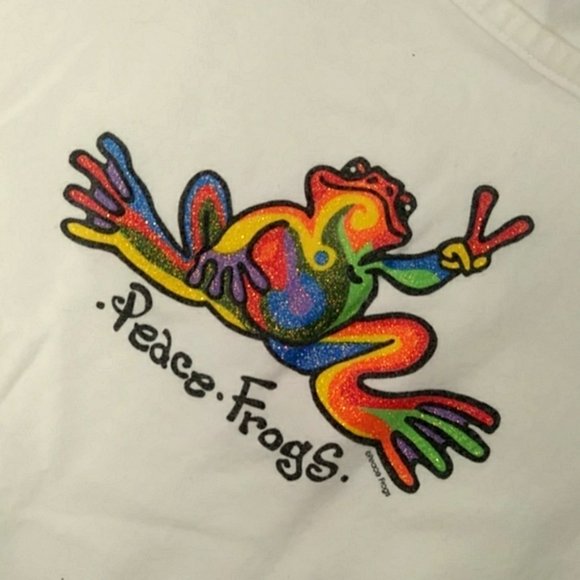 2/$24 Peace Frogs Kids Rainbow Sparkle Shiโฆ - Picture 2 of 6